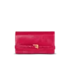 Shuffle calfskin wallet with chain