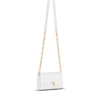 Shuffle calfskin wallet with chain