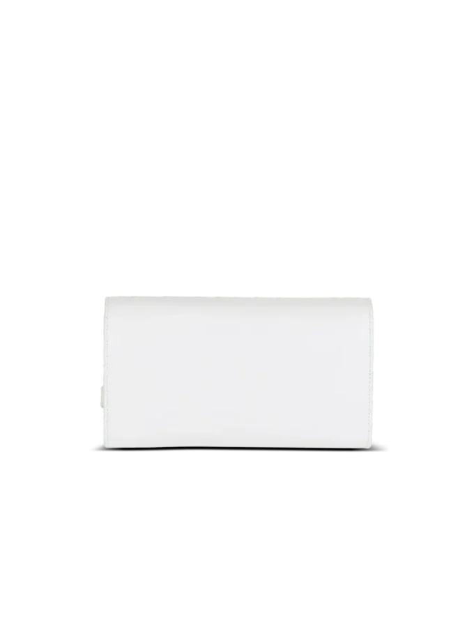 Shuffle calfskin wallet with chain