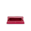 Shuffle calfskin wallet with chain