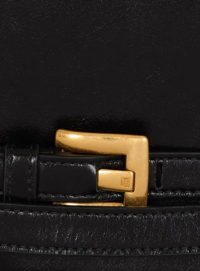 Shuffle calfskin wallet with chain