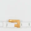 Shuffle calfskin wallet with chain
