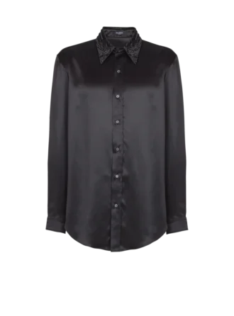 Silk shirt with crystals