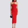 Long knit skirt with cut-outs Long knit skirt with cut-outs
