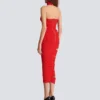 Long knit skirt with cut-outs Long knit skirt with cut-outs