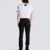 Slim-fit biker jeans in black denim Slim-fit biker jeans in black denim