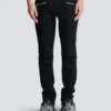Slim-fit biker jeans in black denim Slim-fit biker jeans in black denim