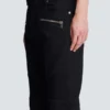 Slim-fit biker jeans in black denim Slim-fit biker jeans in black denim