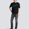 Slim-fit biker trousers in denim Slim-fit biker trousers in denim
