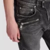 Slim-fit biker trousers in denim Slim-fit biker trousers in denim