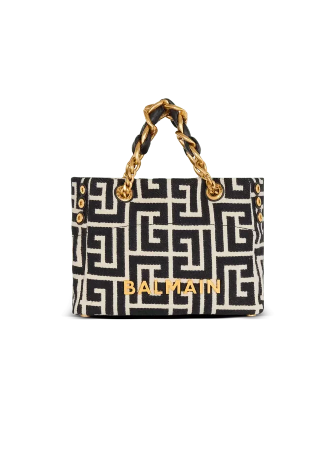 Small 1945 Soft monogrammed jacquard tote bag
