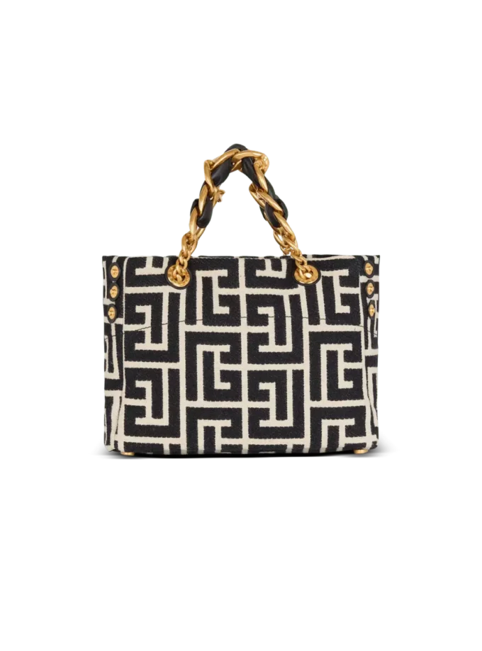 Small 1945 Soft monogrammed jacquard tote bag