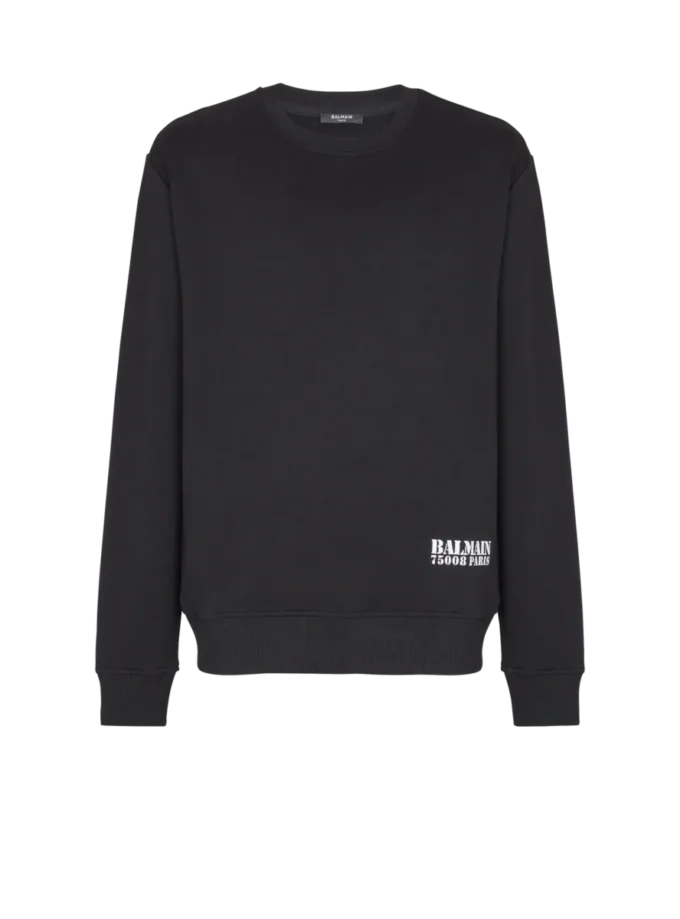 Small Balmain Stamp printed sweatshirt Small Balmain Stamp printed sweatshirt