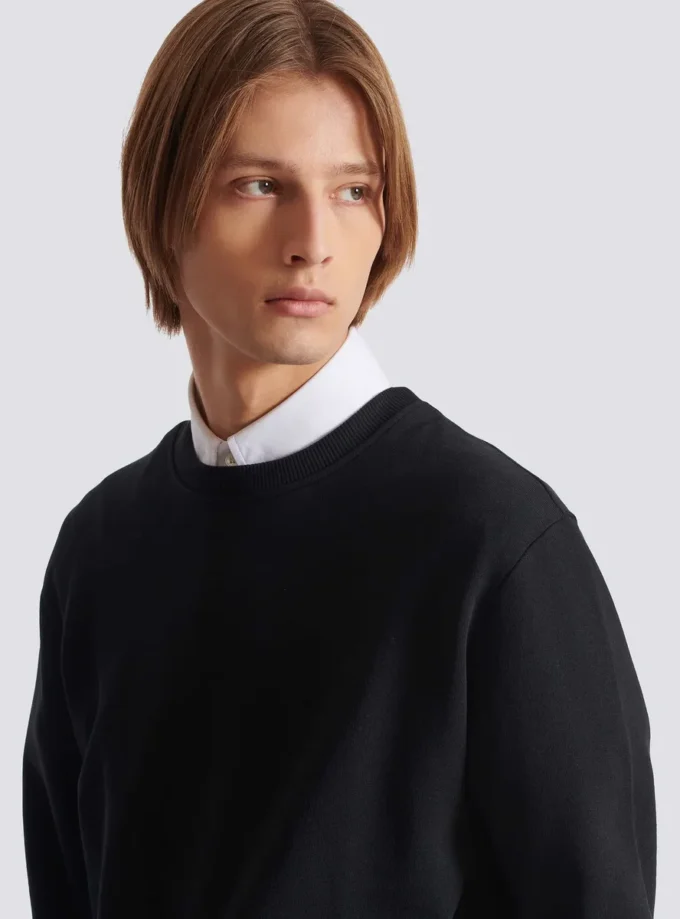 Small Balmain Stamp printed sweatshirt Small Balmain Stamp printed sweatshirt