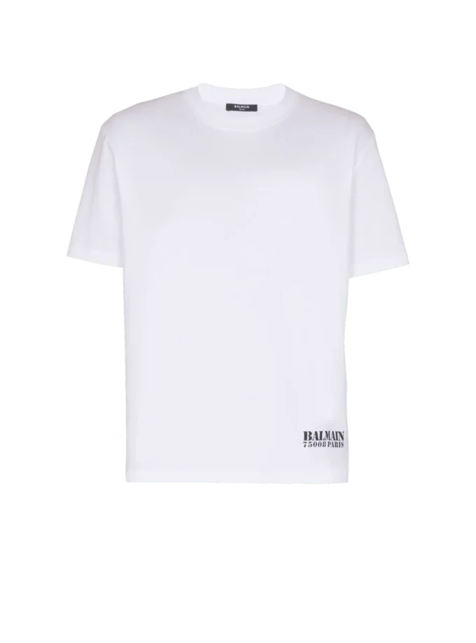 Small Balmain Stamp printed T-shirt Small Balmain Stamp printed T-shirt