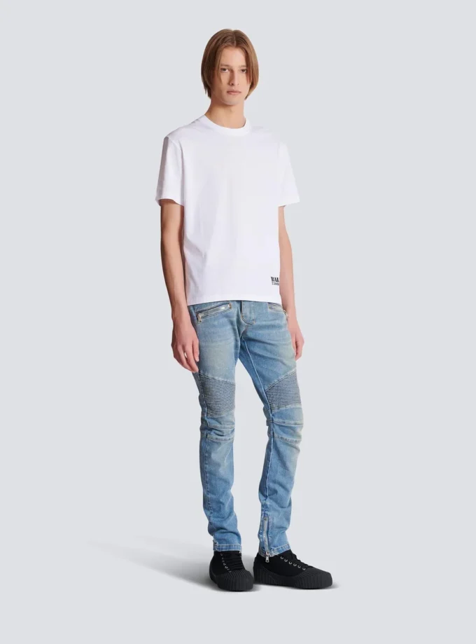 Small Balmain Stamp printed T-shirt Small Balmain Stamp printed T-shirt