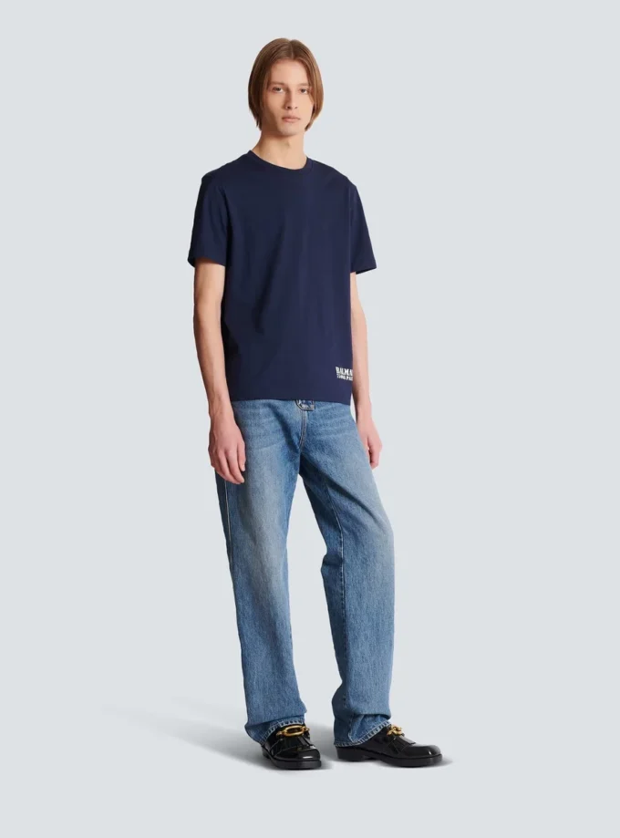 Small Balmain Stamp printed T-shirt Small Balmain Stamp printed T-shirt