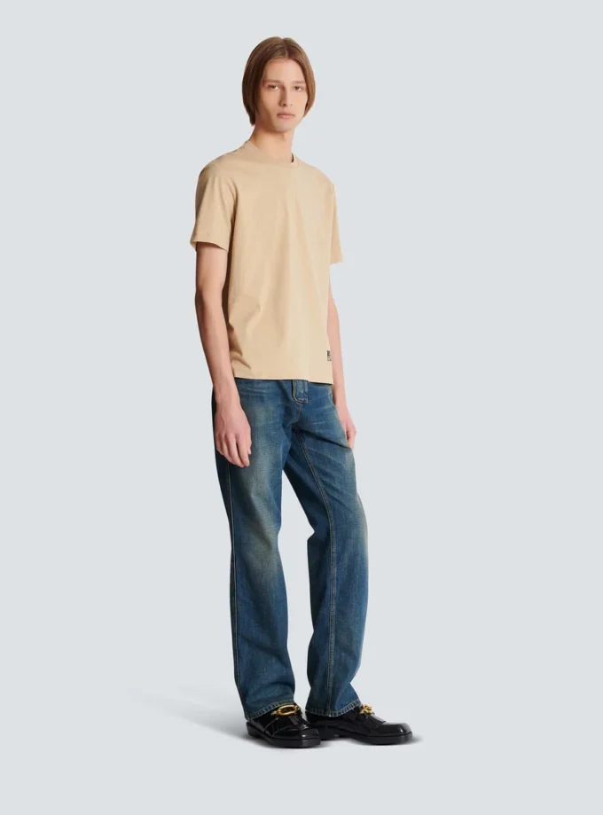 Small Balmain Stamp printed T-shirt Small Balmain Stamp printed T-shirt