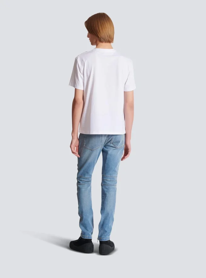 Small Balmain Stamp printed T-shirt Small Balmain Stamp printed T-shirt