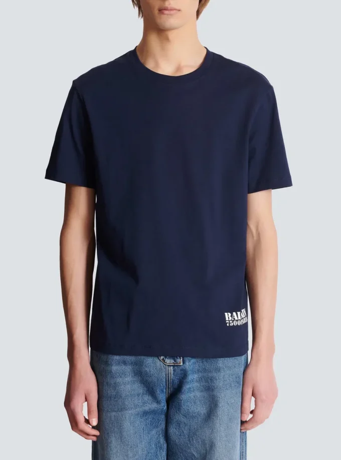 Small Balmain Stamp printed T-shirt Small Balmain Stamp printed T-shirt