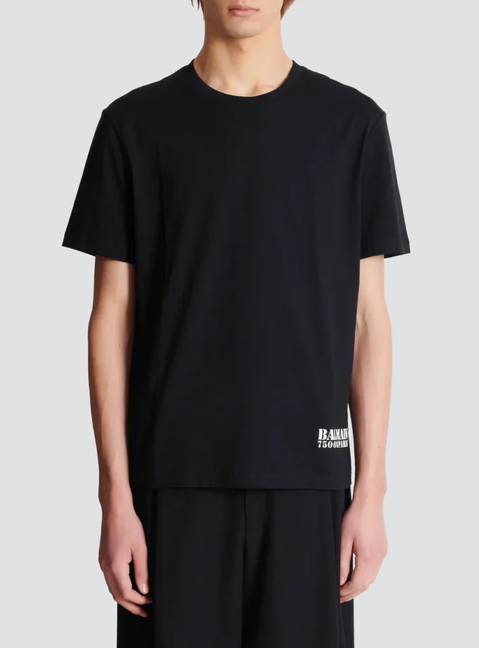 Small Balmain Stamp printed T-shirt Small Balmain Stamp printed T-shirt