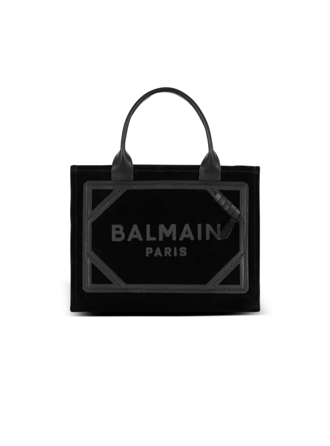 Small suede B-Army tote bag