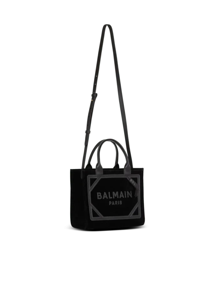 Small suede B-Army tote bag