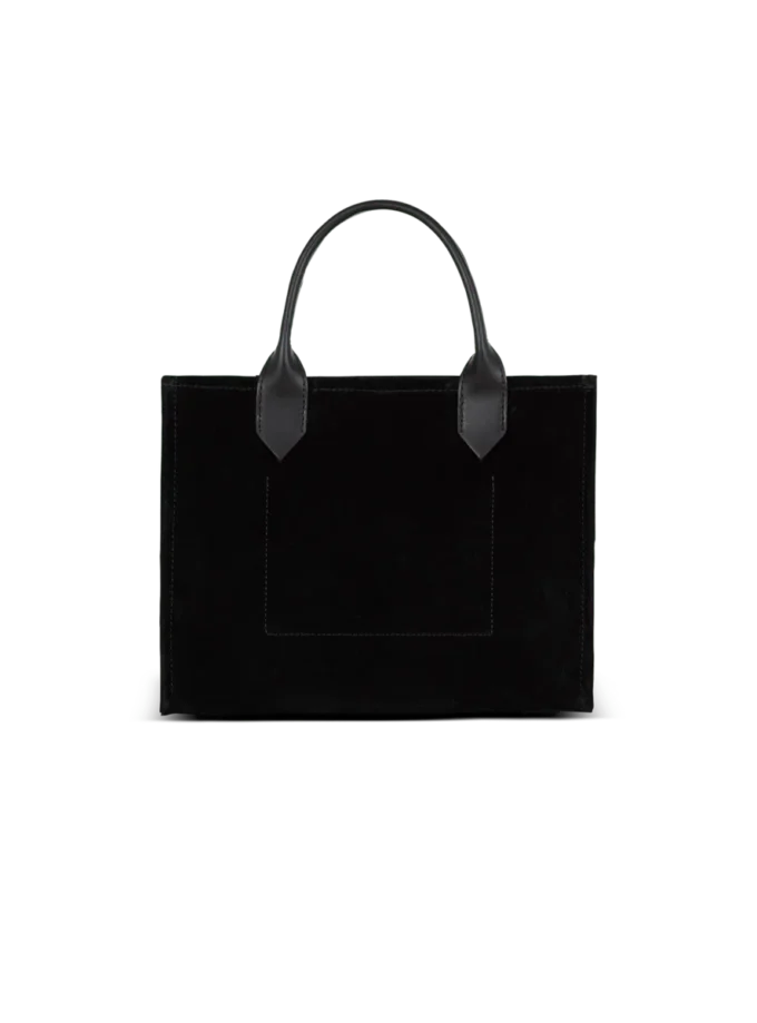 Small suede B-Army tote bag