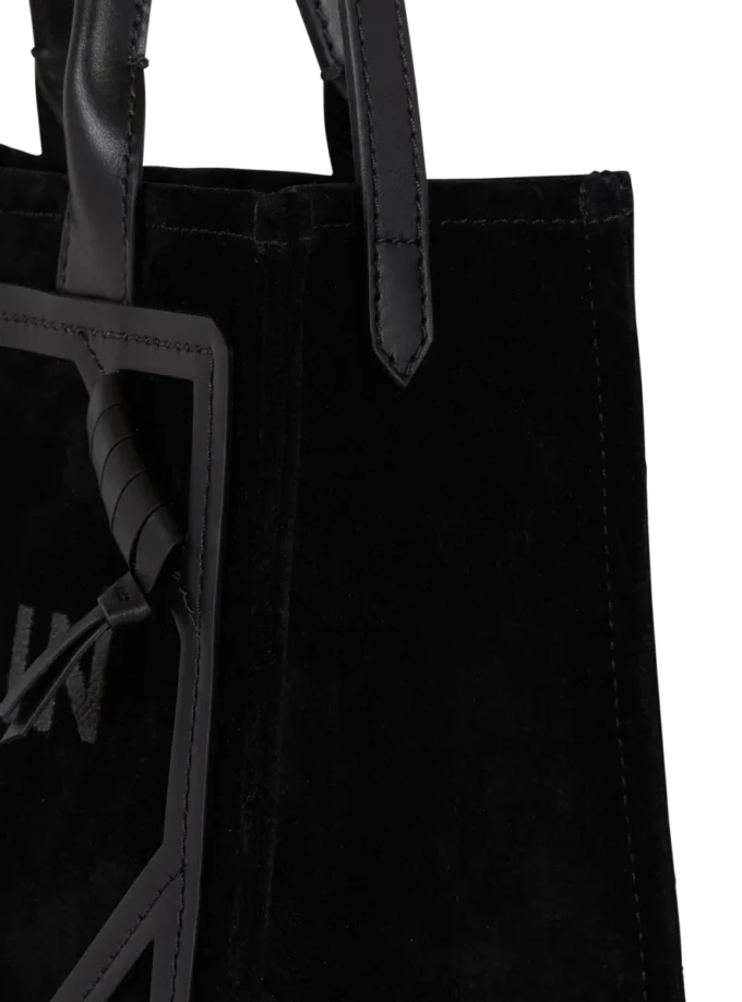 Small suede B-Army tote bag