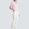 Straight-leg denim jeans