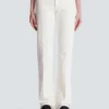 Straight-leg denim jeans