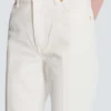 Straight-leg denim jeans