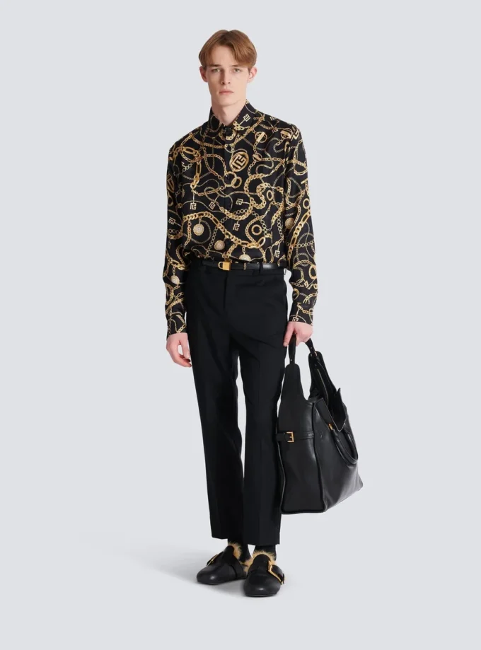 Straight-leg tailored wool trousers Straight-leg tailored wool trousers
