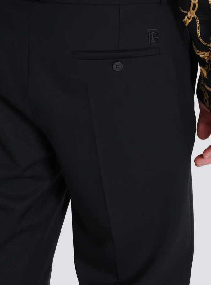 Straight-leg tailored wool trousers Straight-leg tailored wool trousers