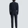 Straight-leg trousers in pinstripe wool