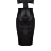 Strapless lambskin dress