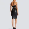 Strapless lambskin dress