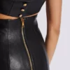 Strapless lambskin dress