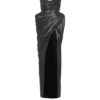 Strapless leather bodycon dress
