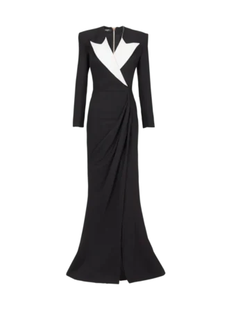 Structured Crepe Long Dress Structured Crepe Long Dress