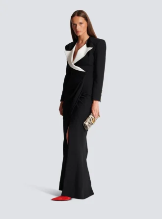 Structured Crepe Long Dress Structured Crepe Long Dress