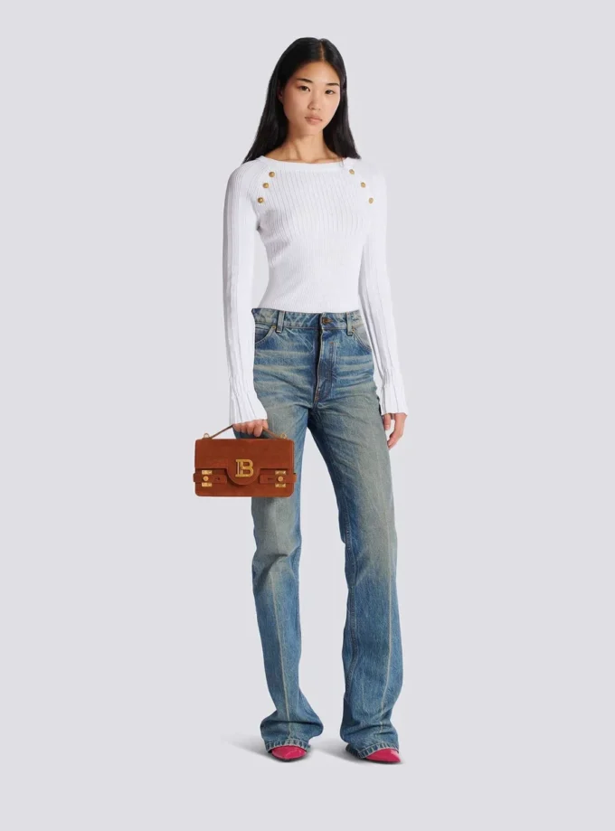 Suede B-Buzz Shoulder 24 bag