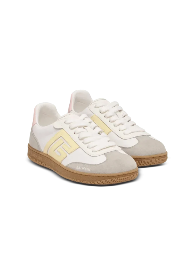 Swan trainers in calfskin and nylon Swan trainers in calfskin and nylon