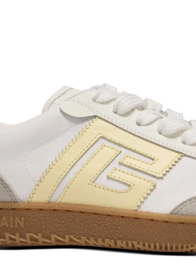 Swan trainers in calfskin and nylon Swan trainers in calfskin and nylon