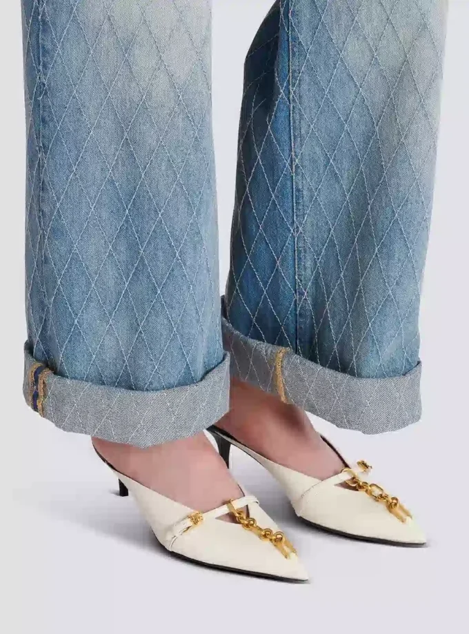Sync leather mules with pointed toe Sync leather mules with pointed toe