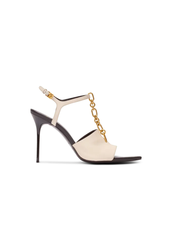 Sync leather sandals with heel Sync leather sandals with heel