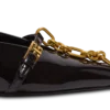 Sync patent leather mules with pointed toe