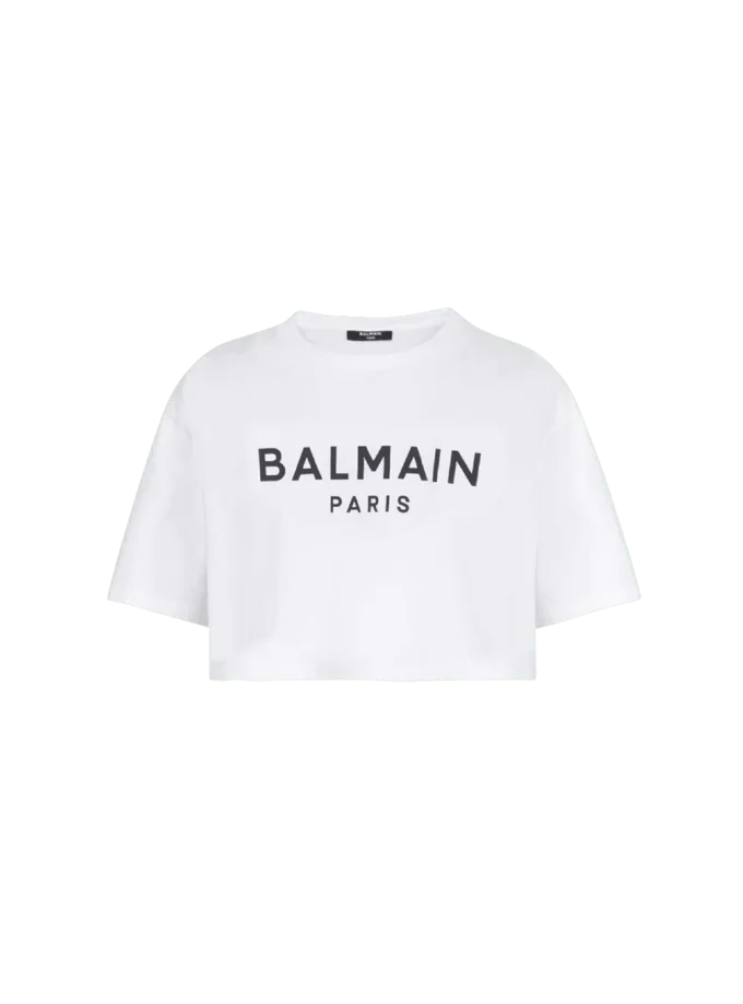 T-shirt with Balmain Paris print