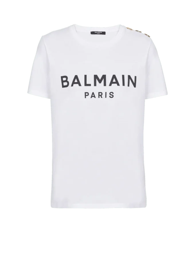 T-shirt with Balmain Paris print