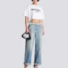 T-shirt with Balmain Paris print